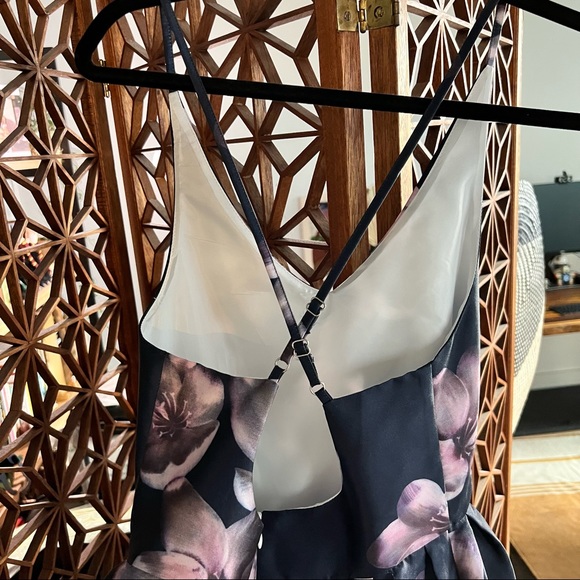 Floral Puff Mini Dress - S - Picture 3 of 6